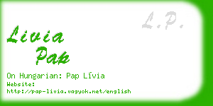 livia pap business card