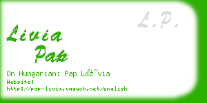 livia pap business card